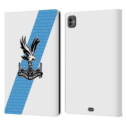 Crystal Palace FC 2023/24 Crest Kit Away Leather Book Wallet Case Cover For Apple iPad Pro 11 M4 2024