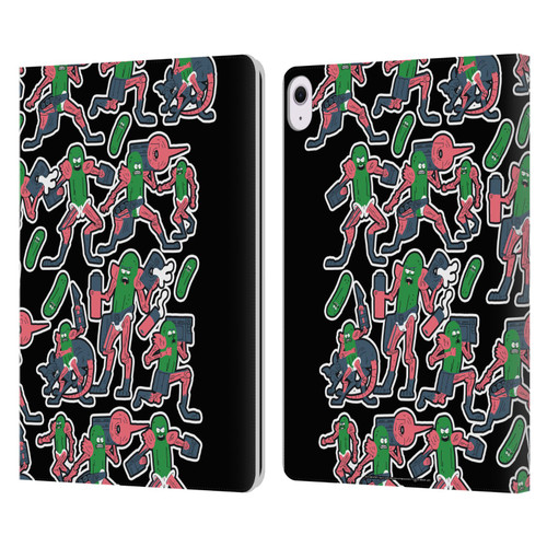 Rick And Morty Season 3 Character Art Pickle Rick Stickers Print Leather Book Wallet Case Cover For Apple iPad Air 13 2024