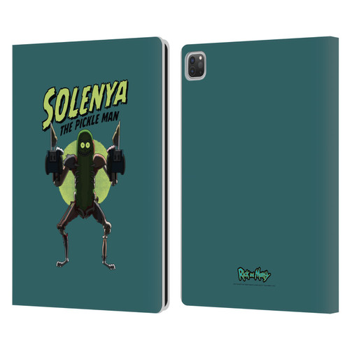 Rick And Morty Season 3 Character Art Pickle Rick Leather Book Wallet Case Cover For Apple iPad Pro 13 M4 2024