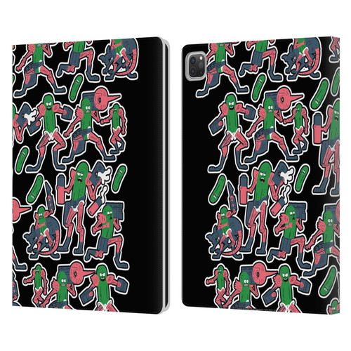 Rick And Morty Season 3 Character Art Pickle Rick Stickers Print Leather Book Wallet Case Cover For Apple iPad Pro 13 M4 2024