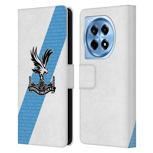 Crystal Palace FC 2023/24 Crest Kit Away Leather Book Wallet Case Cover For OnePlus 12R
