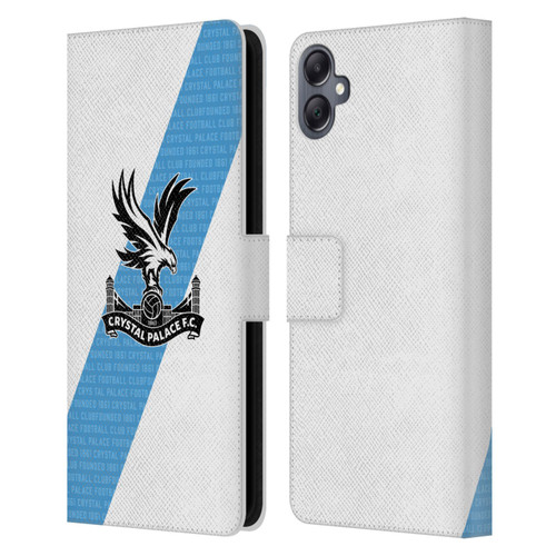 Crystal Palace FC 2023/24 Crest Kit Away Leather Book Wallet Case Cover For Samsung Galaxy A05