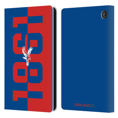 Crystal Palace FC Crest 1861 Leather Book Wallet Case Cover For Amazon Fire 7 2022