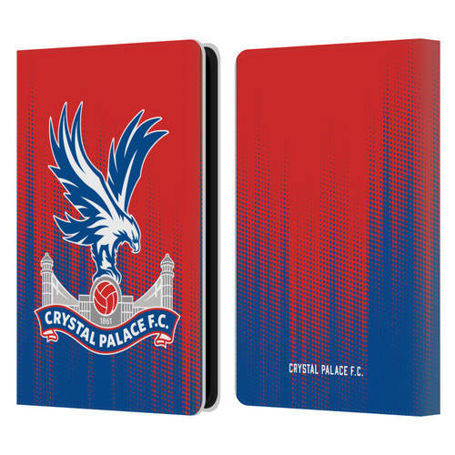 Crystal Palace FC Crest Halftone Leather Book Wallet Case Cover For Amazon Kindle Paperwhite 5 (2021)