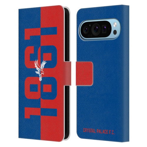 Crystal Palace FC Crest 1861 Leather Book Wallet Case Cover For Google Pixel 9 / Pixel 9 Pro
