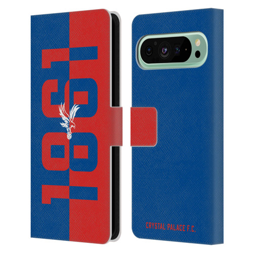 Crystal Palace FC Crest 1861 Leather Book Wallet Case Cover For Google Pixel 9 Pro XL