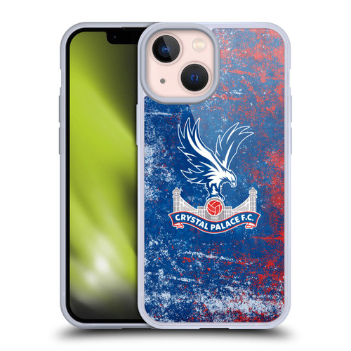 Crystal Palace FC Crest Distressed Soft Gel Case for Apple iPhone 13 Mini & MagSafe