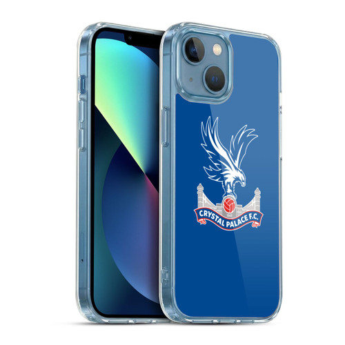 Crystal Palace FC Crest Plain Soft Gel Case for Apple iPhone 13 Mini & MagSafe