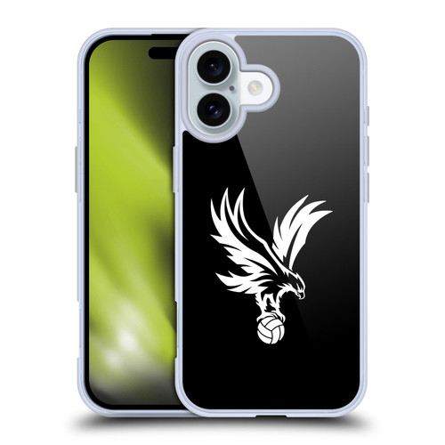 Crystal Palace FC Crest Eagle Grey Soft Gel Case for Apple iPhone 16