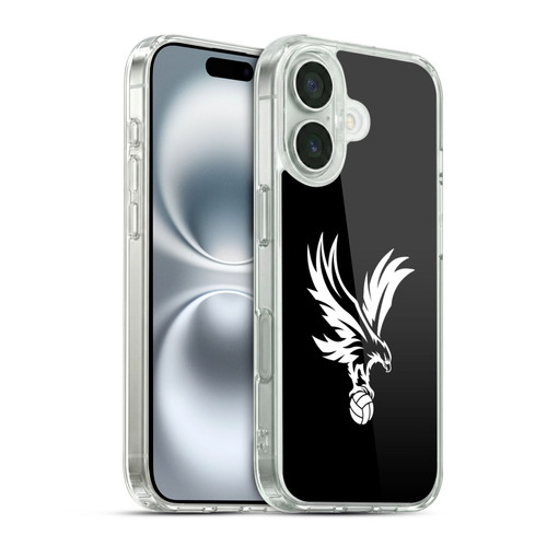 Crystal Palace FC Crest Eagle Grey Soft Gel Case for Apple iPhone 16 & MagSafe