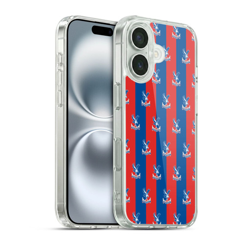 Crystal Palace FC Crest Pattern Soft Gel Case for Apple iPhone 16 & MagSafe