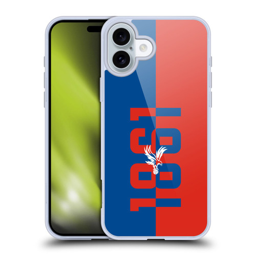Crystal Palace FC Crest 1861 Soft Gel Case for Apple iPhone 16 Plus & MagSafe