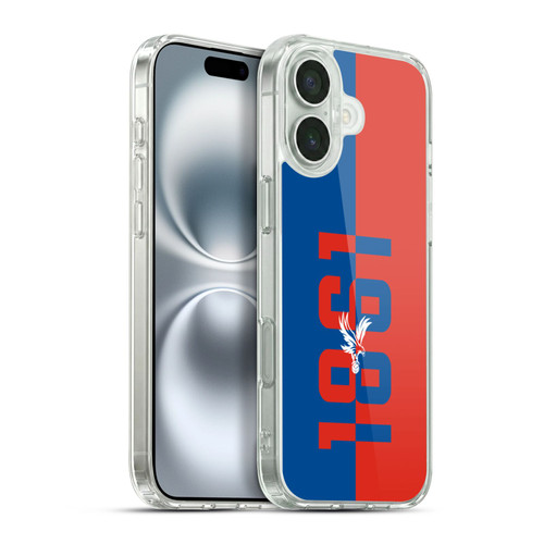 Crystal Palace FC Crest 1861 Soft Gel Case for Apple iPhone 16 Plus & MagSafe