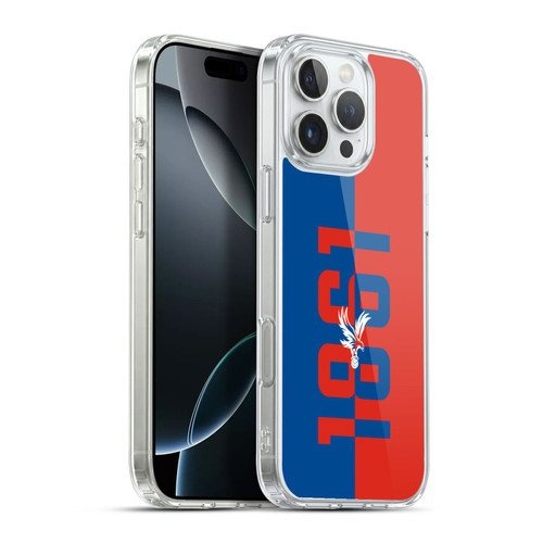 Crystal Palace FC Crest 1861 Soft Gel Case for Apple iPhone 16 Pro Max & MagSafe