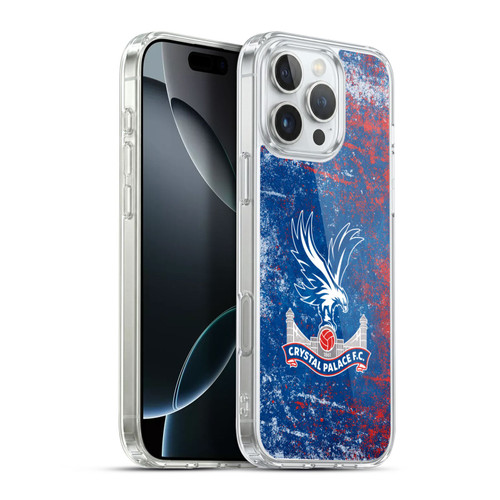 Crystal Palace FC Crest Distressed Soft Gel Case for Apple iPhone 16 Pro Max & MagSafe