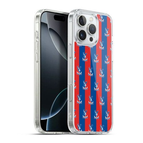 Crystal Palace FC Crest Pattern Soft Gel Case for Apple iPhone 16 Pro Max & MagSafe
