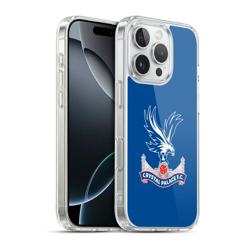 Crystal Palace FC Crest Plain Soft Gel Case for Apple iPhone 16 Pro & MagSafe