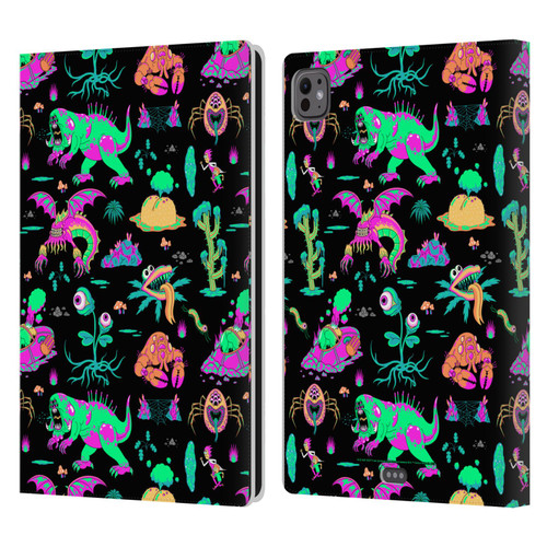 Rick And Morty Season 3 Graphics Aliens Leather Book Wallet Case Cover For Apple iPad Pro 11 M4 2024
