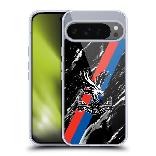 Crystal Palace FC Crest Black Marble Soft Gel Case for Google Pixel 9 Pro XL