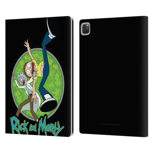 Rick And Morty Season 4 Graphics Character Art Leather Book Wallet Case Cover For Apple iPad Pro 13 M4 2024