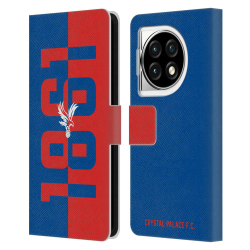 Crystal Palace FC Crest 1861 Leather Book Wallet Case Cover For OPPO OnePlus Ace 3 5G