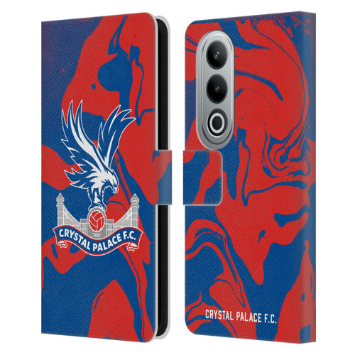 Crystal Palace FC Crest Red And Blue Marble Leather Book Wallet Case Cover For OPPO OnePlus Ace 3V 5G