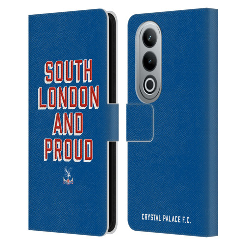 Crystal Palace FC Crest South London And Proud Leather Book Wallet Case Cover For OPPO OnePlus Ace 3V 5G