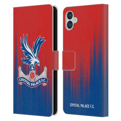 Crystal Palace FC Crest Halftone Leather Book Wallet Case Cover For Samsung Galaxy M04 5G / A04e
