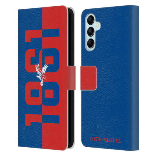 Crystal Palace FC Crest 1861 Leather Book Wallet Case Cover For Samsung Galaxy M14 5G