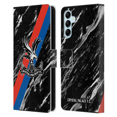 Crystal Palace FC Crest Black Marble Leather Book Wallet Case Cover For Samsung Galaxy M14 5G