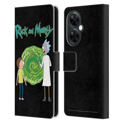 Rick And Morty Season 5 Graphics Character Art Leather Book Wallet Case Cover For OnePlus Nord CE 3 Lite 5G