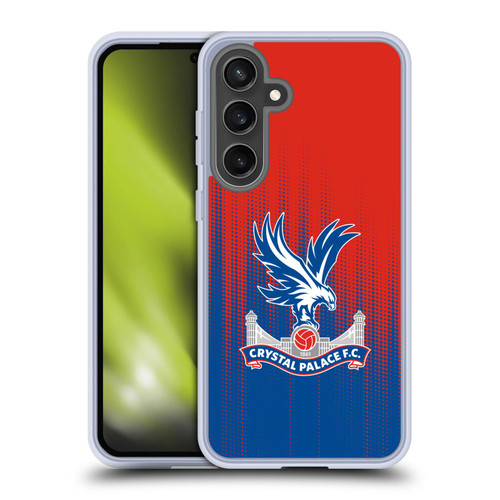 Crystal Palace FC Crest Halftone Soft Gel Case for Samsung Galaxy S24 FE & MagSafe