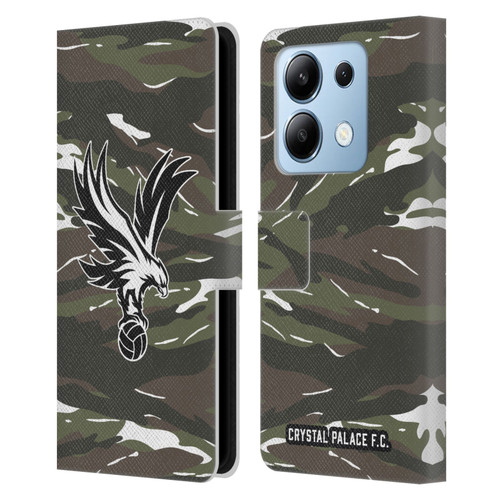 Crystal Palace FC Crest Woodland Camouflage Leather Book Wallet Case Cover For Xiaomi Redmi Note 13/13 Pro 5G