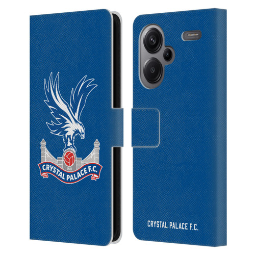Crystal Palace FC Crest Plain Leather Book Wallet Case Cover For Xiaomi Redmi Note 13 Pro Plus 5G