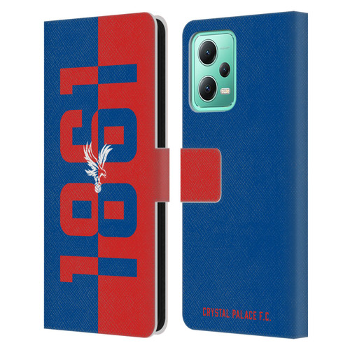 Crystal Palace FC Crest 1861 Leather Book Wallet Case Cover For Xiaomi Redmi Note 12 5G