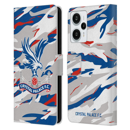 Crystal Palace FC Crest Camouflage Leather Book Wallet Case Cover For Xiaomi Redmi Note 12T