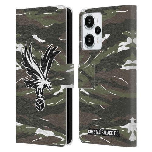 Crystal Palace FC Crest Woodland Camouflage Leather Book Wallet Case Cover For Xiaomi Redmi Note 12T