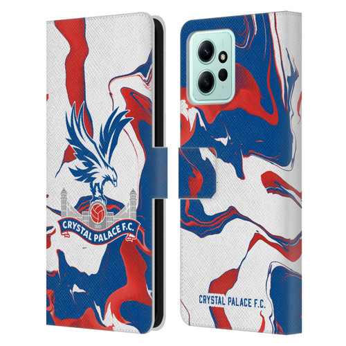 Crystal Palace FC Crest Marble Leather Book Wallet Case Cover For Xiaomi Redmi 12