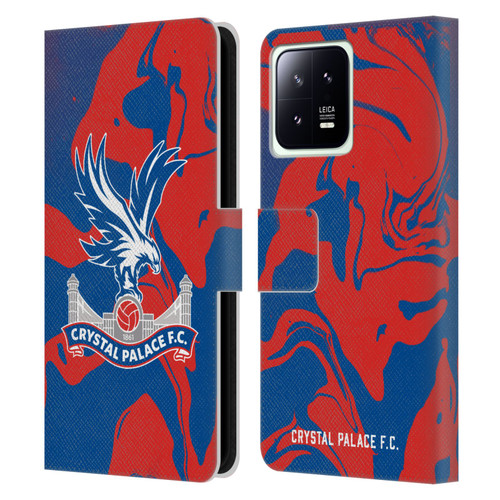 Crystal Palace FC Crest Red And Blue Marble Leather Book Wallet Case Cover For Xiaomi 13 5G