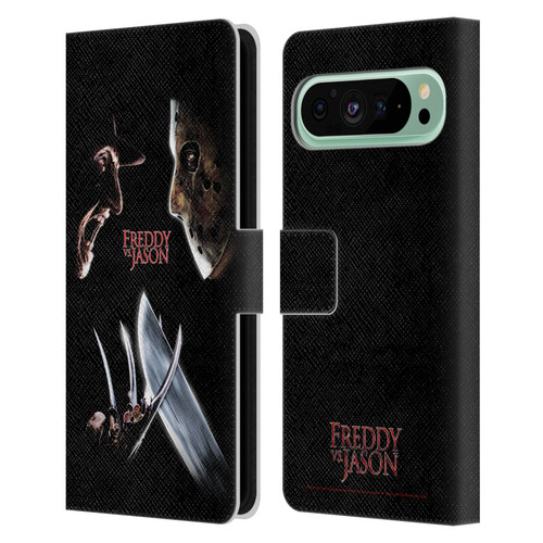 Freddy VS. Jason Graphics Freddy vs. Jason Leather Book Wallet Case Cover For Google Pixel 9 Pro XL