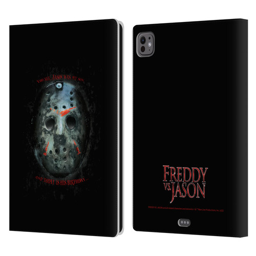 Freddy VS. Jason Graphics Jason's Birthday Leather Book Wallet Case Cover For Apple iPad Pro 11 M4 2024