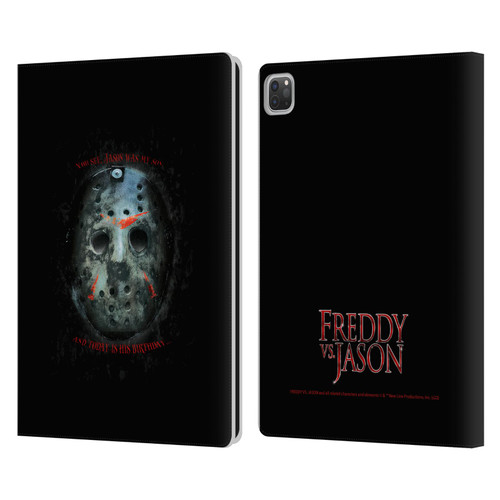 Freddy VS. Jason Graphics Jason's Birthday Leather Book Wallet Case Cover For Apple iPad Pro 13 M4 2024