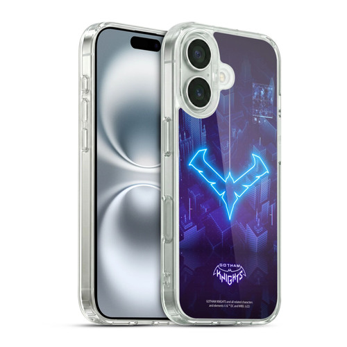Gotham Knights Character Art Nightwing Soft Gel Case for Apple iPhone 16 & MagSafe