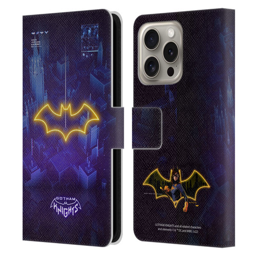 Gotham Knights Character Art Batgirl Leather Book Wallet Case Cover For Apple iPhone 16 Pro