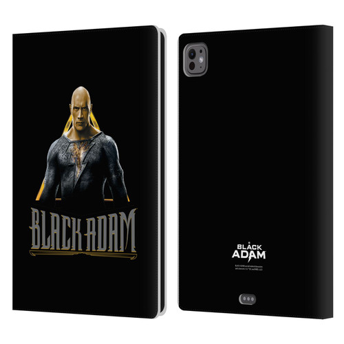 Black Adam Graphics Black Adam Leather Book Wallet Case Cover For Apple iPad Pro 11 M4 2024