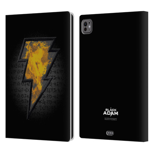 Black Adam Graphics Icon Leather Book Wallet Case Cover For Apple iPad Pro 11 M4 2024