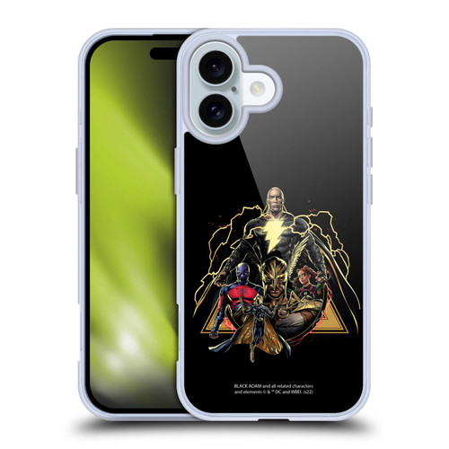 Black Adam Graphics Group Soft Gel Case for Apple iPhone 16