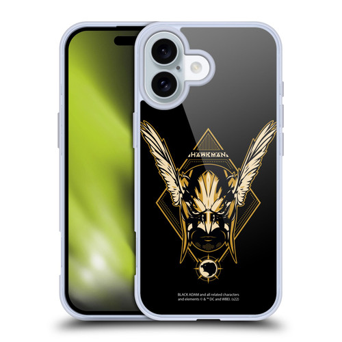Black Adam Graphics Hawkman Soft Gel Case for Apple iPhone 16
