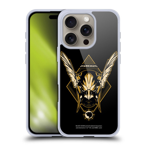 Black Adam Graphics Hawkman Soft Gel Case for Apple iPhone 16 Pro