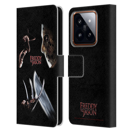 Freddy VS. Jason Graphics Freddy vs. Jason Leather Book Wallet Case Cover For Xiaomi 14